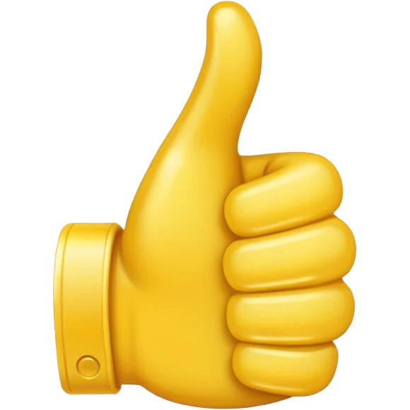thumbs up emoji, positive and bold emoji