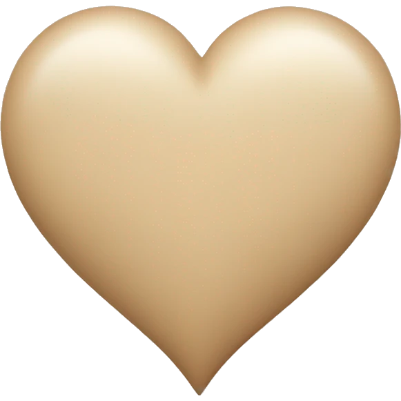 Beige Heart  emoji
