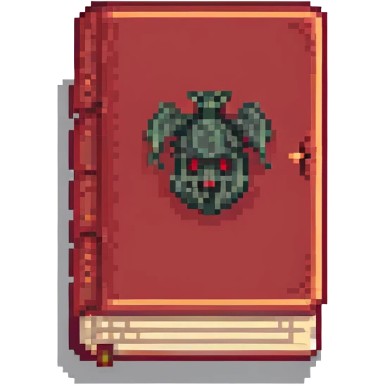 red cursed book emoji