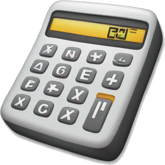 Calculator with stars emoji