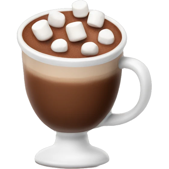 Hot chocolate with marshmallows  emoji