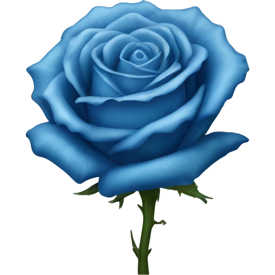 blue rose emoji