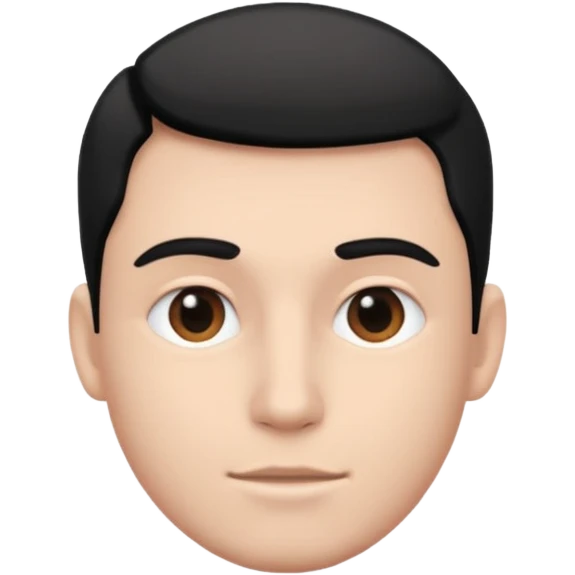 Tender Portrait male B&W emoji