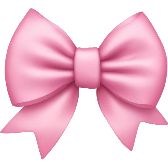 Baby pink bow emoji