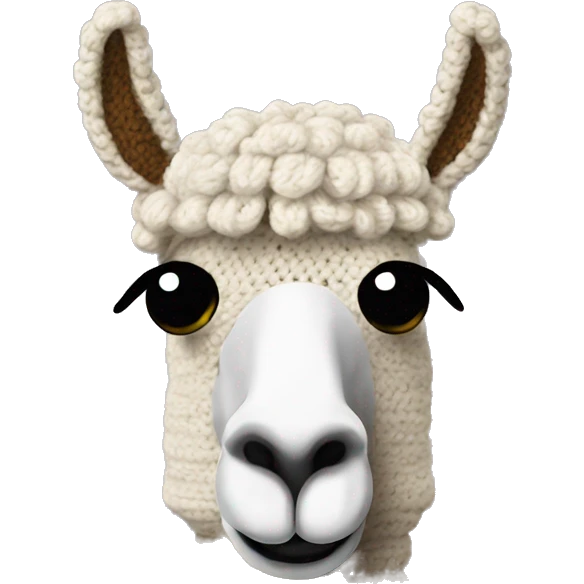 Crochet llama emoji