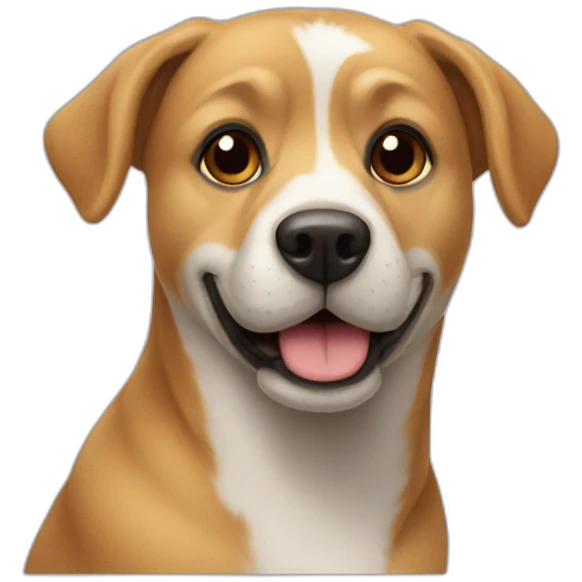 Chien sur chat emoji