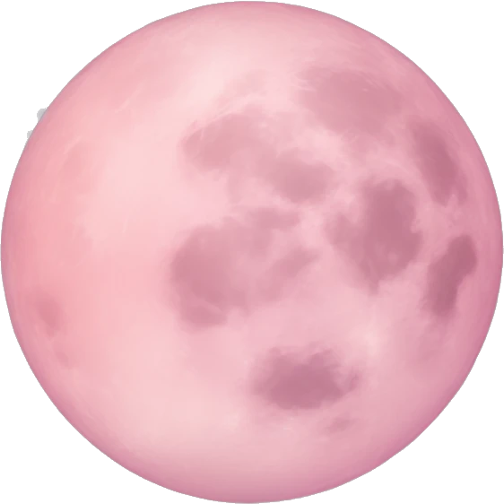 Light pink pink moon emoji
