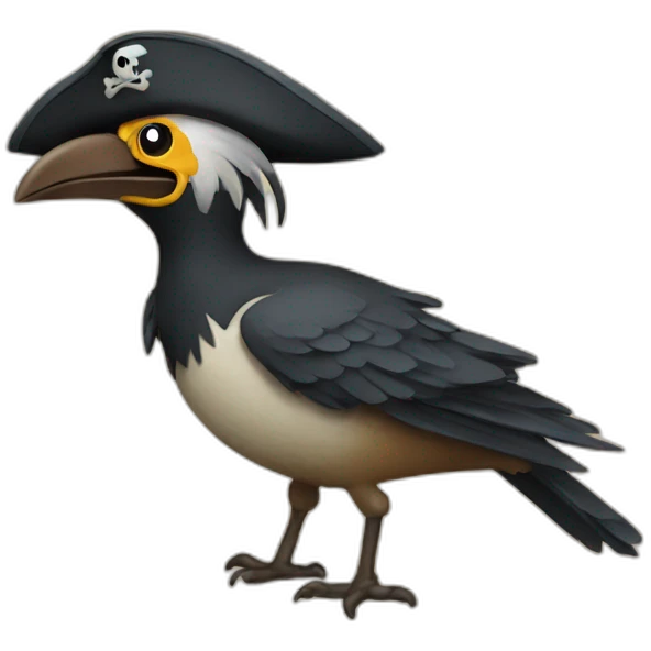Pirate bird emoji