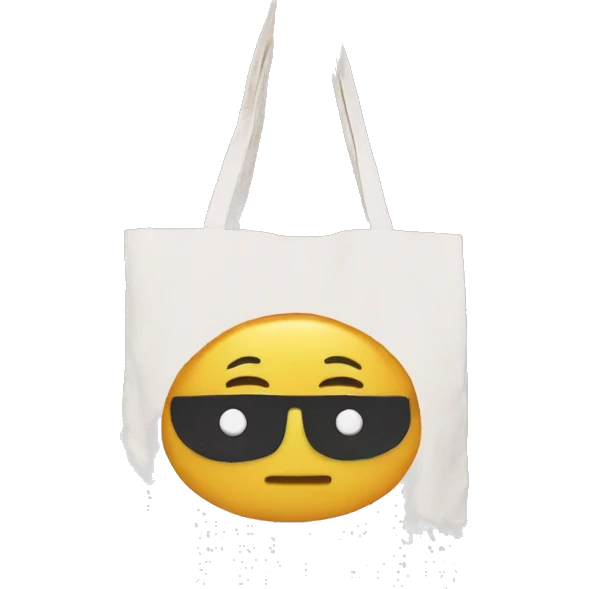 Canvas tote bag  emoji
