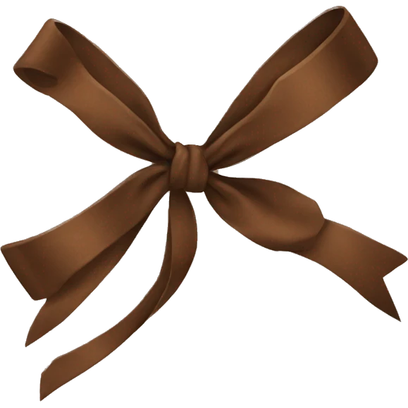 Brown bow emoji