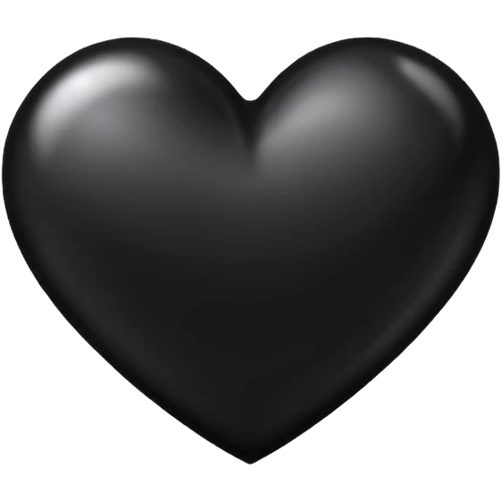 Gotika black heart  emoji