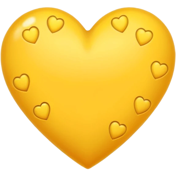 yellow heart with a dotted border emoji