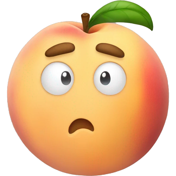 Peach that says gust emoji