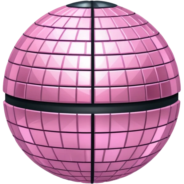 light pink disco ball emoji