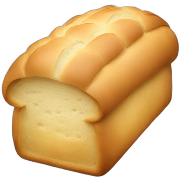 a loaf of bread made out of money emoji
