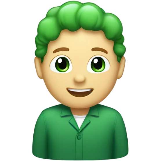 Create an emoji of a green scalloped badge  emoji