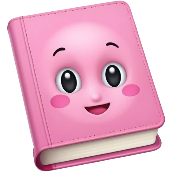 Cute pink book  emoji