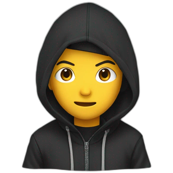 Naruto in Black Hoodie emoji