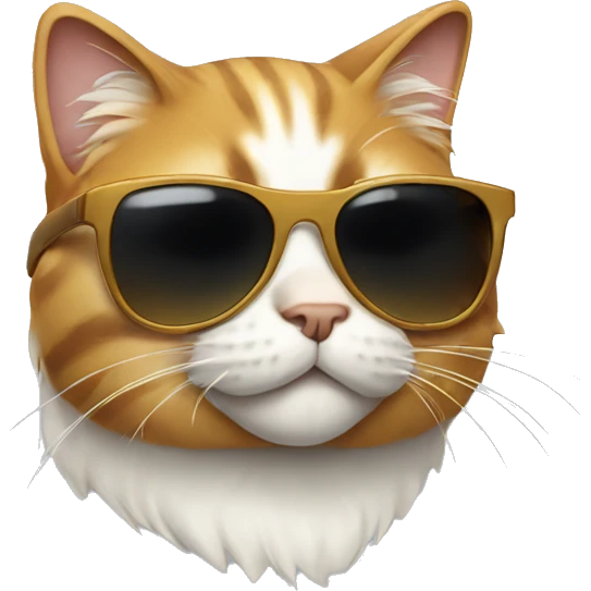 Cat with sunglasses emoji