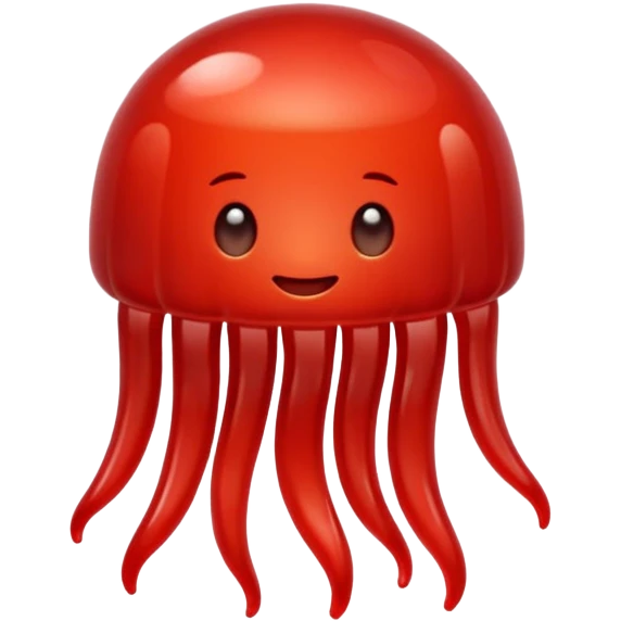 One red jelly  emoji