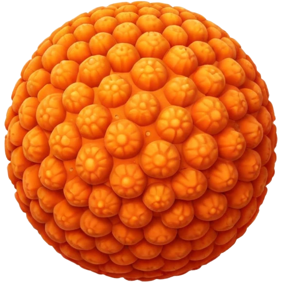 coral sphere. emoji