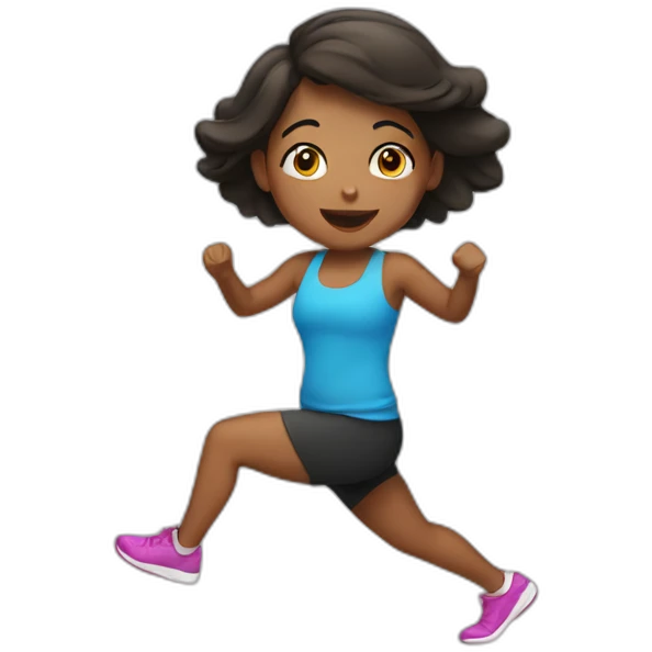 girl excerising emoji
