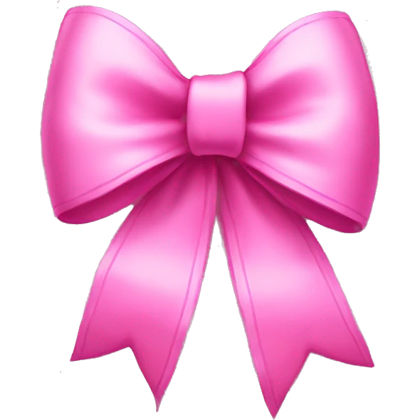 Pink bow  emoji
