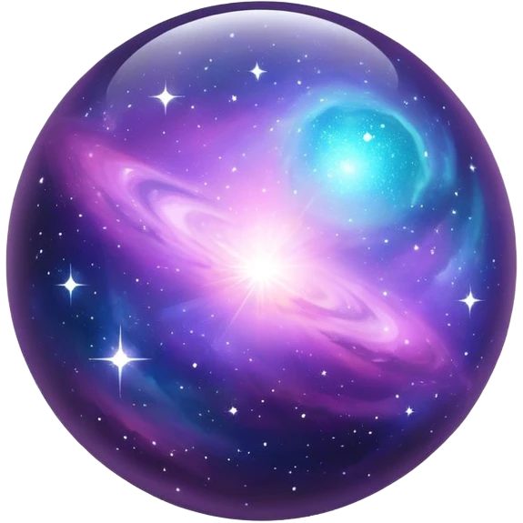 Sparkly Nebula galaxy orb emoji