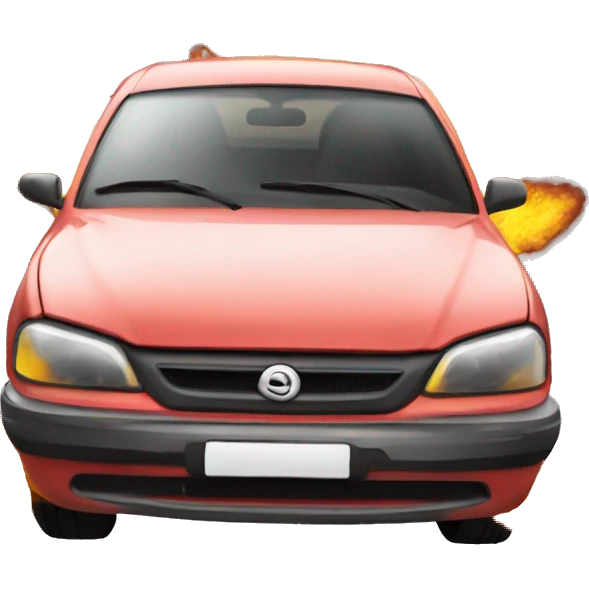 explosed elecric car emoji