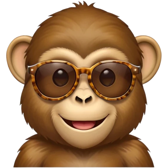 Monkey in sunglasses  emoji