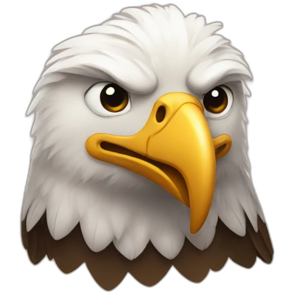 eagle in love emoji