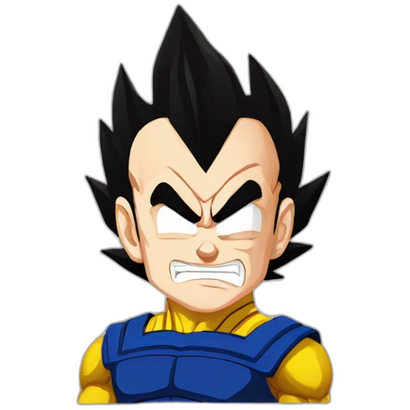Vegeta evil emoji