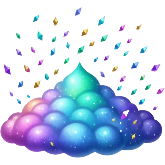 tiny sparkling glitter dust scattered in the air, shining brightly, floating and spreading. Glossy, smooth, soft shadows, white background.



 emoji