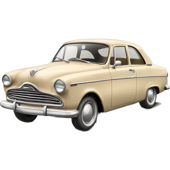 beige vintage car emoji