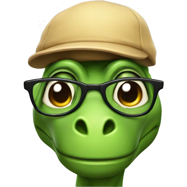 Nerd Dino  emoji