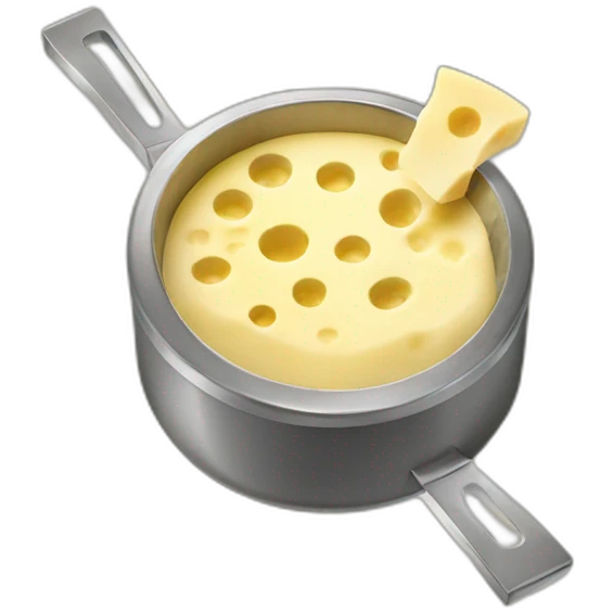 Swiss cheese fondue emoji