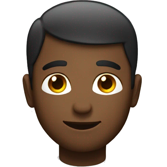 Generate a simple emoji with stars on head  emoji