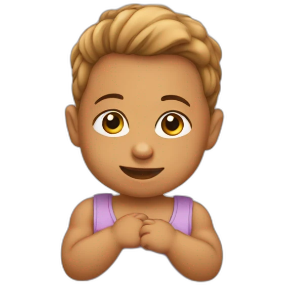 Bébé qui fait ses besoins emoji