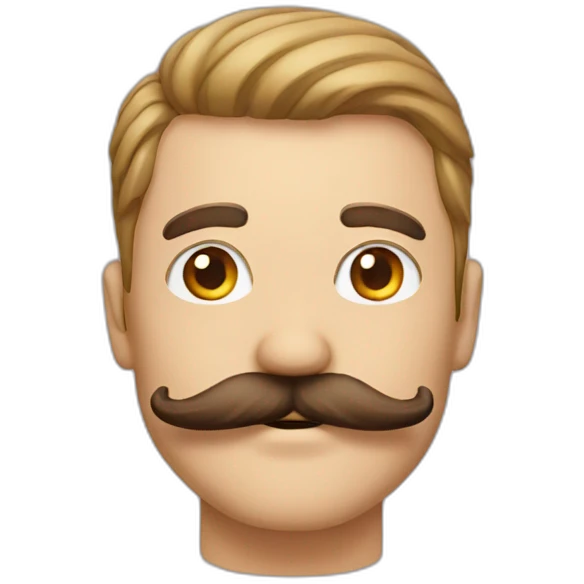 Mustache man emoji