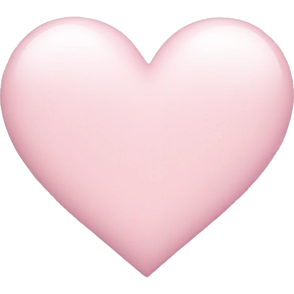 Light pink heart emoji