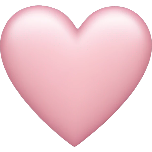 Light pink heart emoji