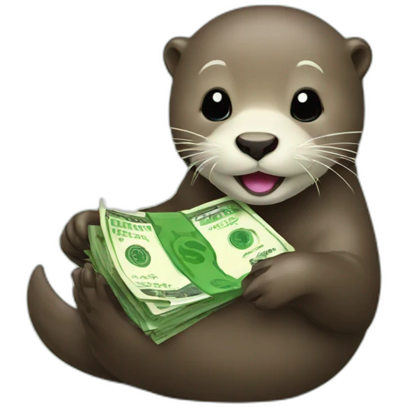 otter with money emoji