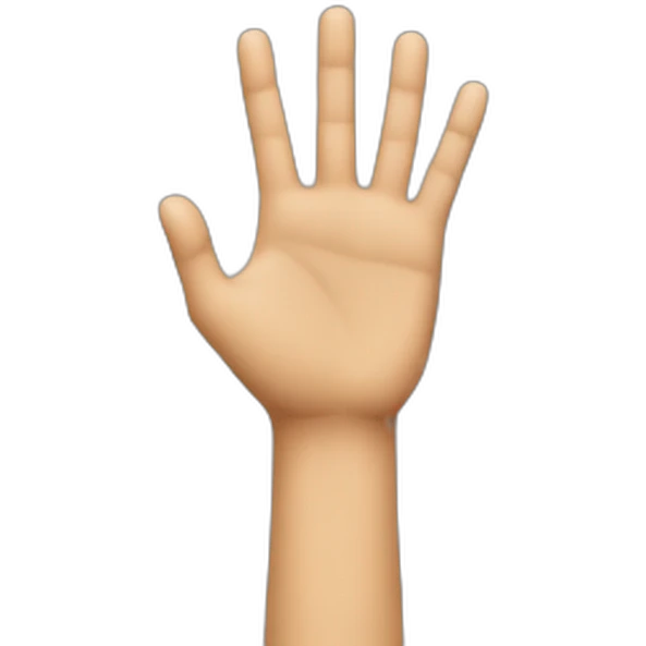 The two hands side by side with just the middle and index fingers raised. emoji