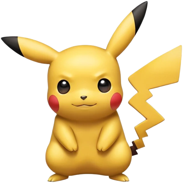 black colored Pikachu emoji