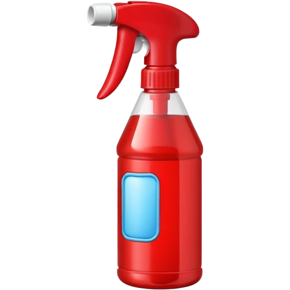red spray bottle emoji