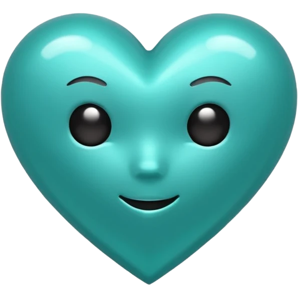 A teal heart emote that is a gif emoji