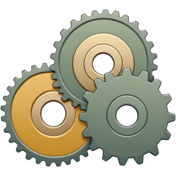 , slight diagonal orientation, thick smooth white sticker outline, muted industrial/military color palette, soft studio lighting, subtle gradients, minimal panel lines, flat simplified markings, matte materials, clean modern emoji style, icon-readable at small size, no background. emoji