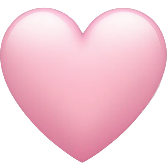 light pink heart emoji