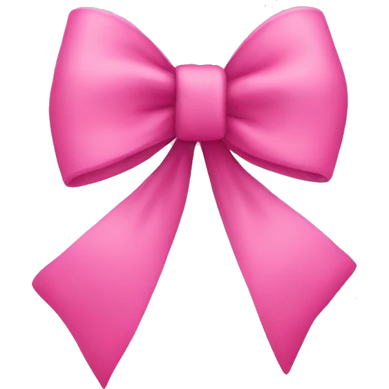 Pink bow  emoji