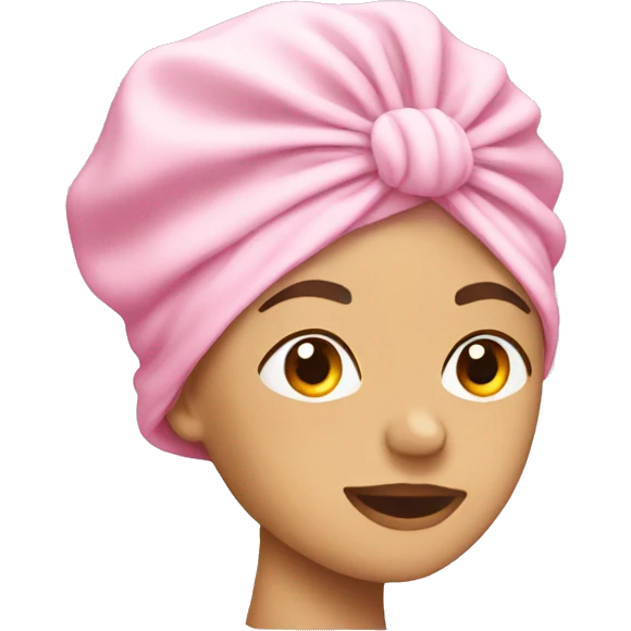 Light pink shower cap emoji